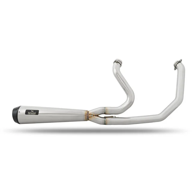 Malparidos Evo Softail/FXR 2-1 exhaust SS Polished. Euro 0/