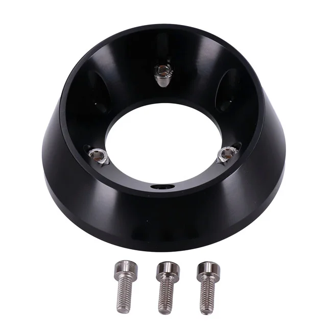 Malparidos Billet aluminum end cap for 2-1 exh. Black