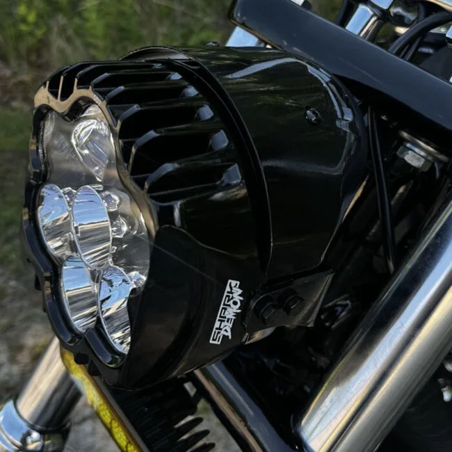 Custom Dynamics Dynamics, 5-3/4" Shark Demon LED headlamp kit