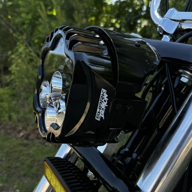 Custom Dynamics Dynamics, 5-3/4" Shark Demon LED headlamp kit