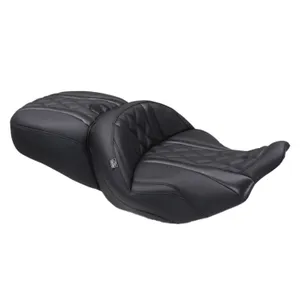 Mustang Mustang, Super Touring seat. Deluxe Diamond. Black