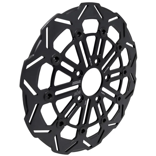 Kodlin By SBS, ''10-spoke'' brake rotor front L/R. Black - 46717-10
