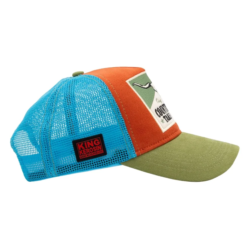 King Kerosin Country Roads cap orange&green