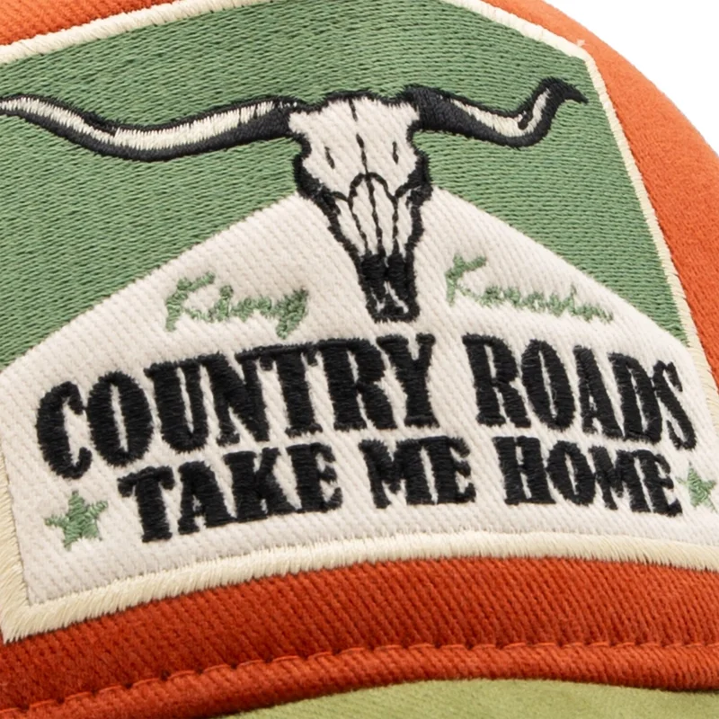 King Kerosin Country Roads cap orange&green