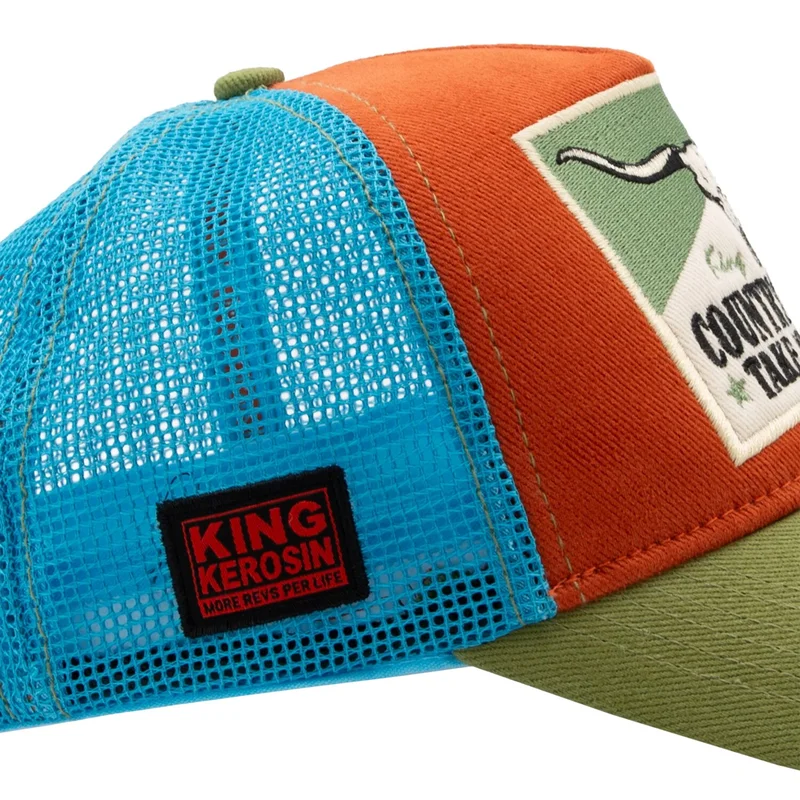 King Kerosin Country Roads cap orange&green