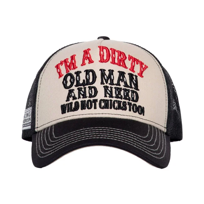 King Kerosin Kerosin I''m a dirty old man cap black/beige