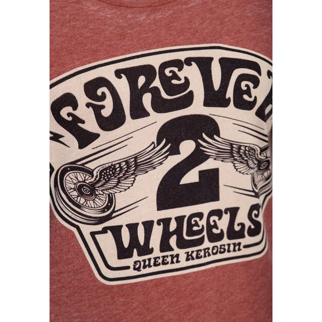 King Kerosin Queen Kerosin Forever 2 wheels t-shirt orange