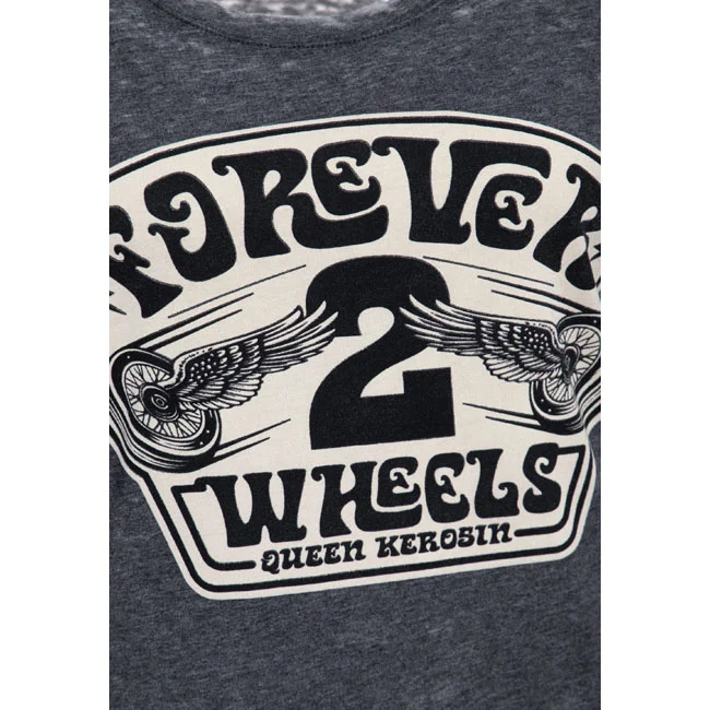 King Kerosin Queen Kerosin Forever 2 wheels t-shirt anthracite