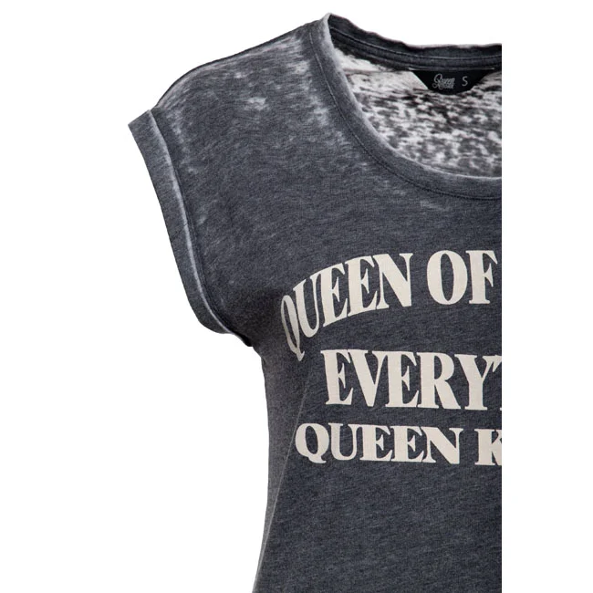 King Kerosin Queen Kerosin Queen of everything t-shirt anthracite