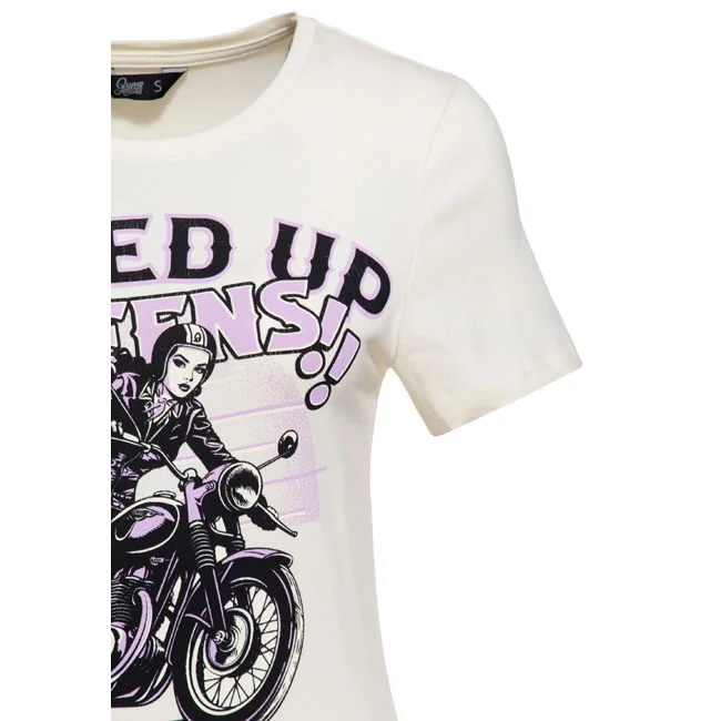 King Kerosin Queen Kerosin Speed up Queens t-shirt offwhite