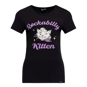 King Kerosin Queen Kerosin Rockabilly Kitten t-shirt black