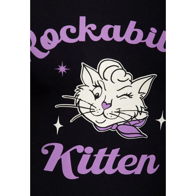 King Kerosin Queen Kerosin Rockabilly Kitten t-shirt black