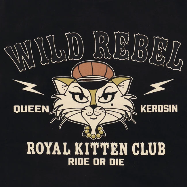 King Kerosin Queen Kerosin Royal Kitten Club t-shirt blue