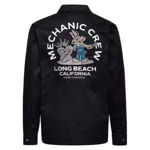 King Kerosin King Kerosin Mechanic Crew shirt black