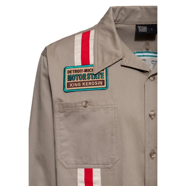 King Kerosin Kerosin Motorstate shirt khaki