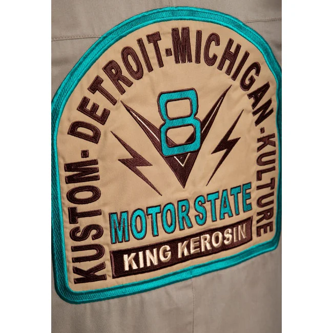 King Kerosin Kerosin Motorstate shirt khaki