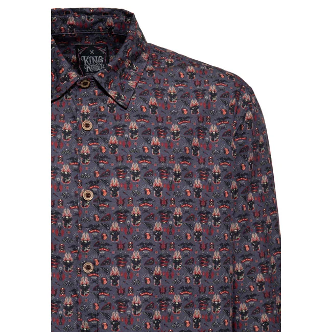 King Kerosin Kerosin Kustom kulture shirt gray