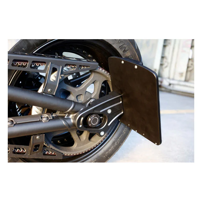 Rick's Motorcycles Motorcycles, side mount license plate bracket. Black