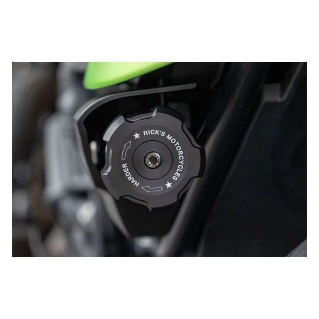 Rick's Motorcycles Knob shock absorber adjuster. Black