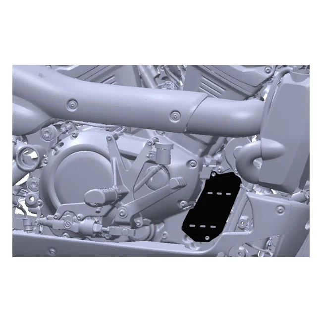 Rick's Motorcycles Cover oil cooler. Black