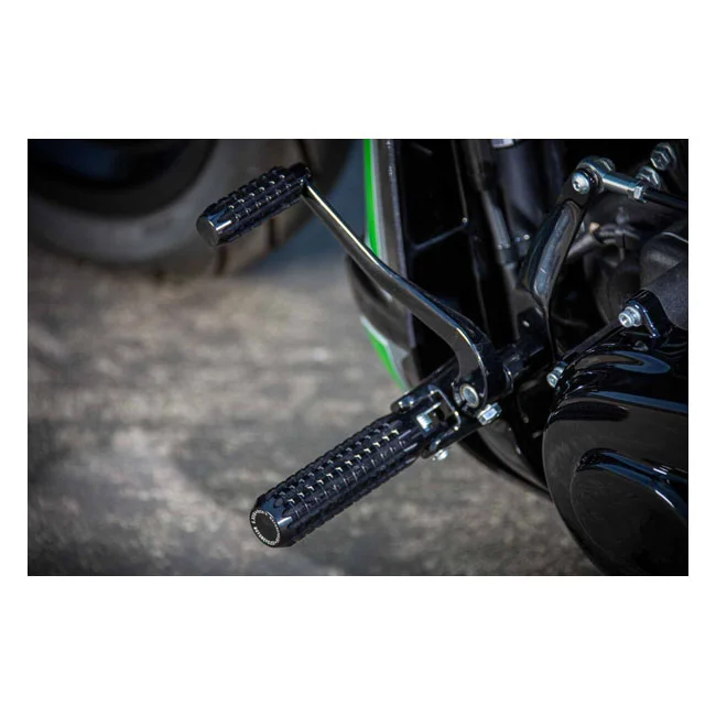 Rick's Motorcycles Footrests driver AK 4.7. Black