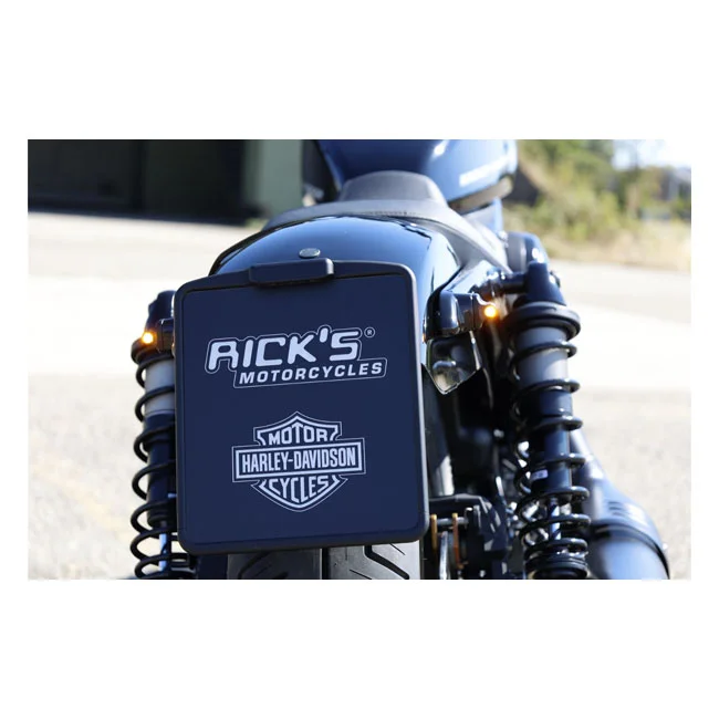 Rick's Motorcycles Rick''s Motorcycles, center license plate bracket. Black