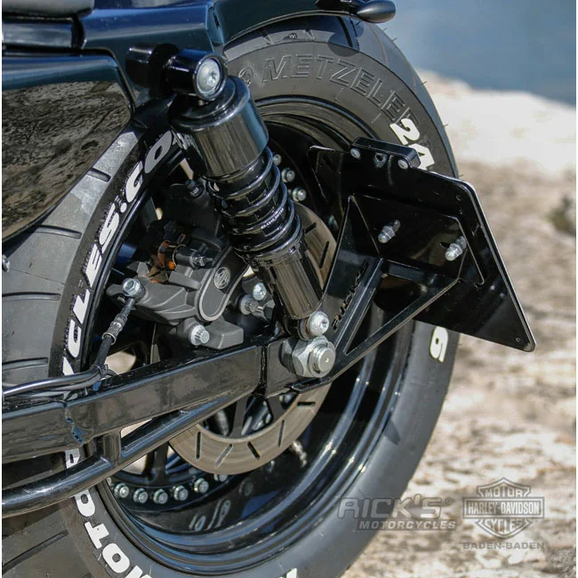 Rick's Motorcycles Rick''s Motorcycles, side mount license plate kit short.Black