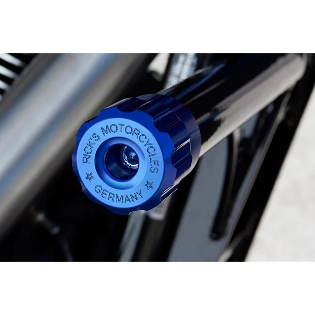 Rick's Motorcycles Rick''s Motorcycles, Clubstyle crashbar end caps. Blue