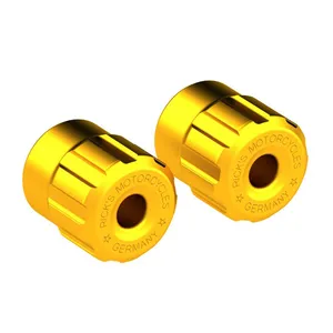 Rick's Motorcycles Rick''s Motorcycles, Clubstyle crashbar end caps. Gold