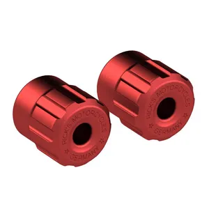 Rick's Motorcycles Rick''s Motorcycles, Clubstyle crashbar end caps. Red