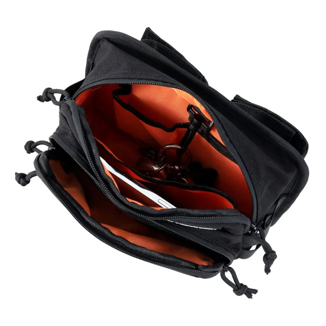 Rick's Motorcycles Rick''s Motorcycles, Clubstyle handlebar bag. Black
