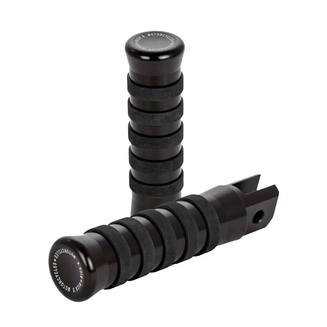 Rick's Motorcycles Rick''s Motorcycles, rider foot pegs O-ring style. Black