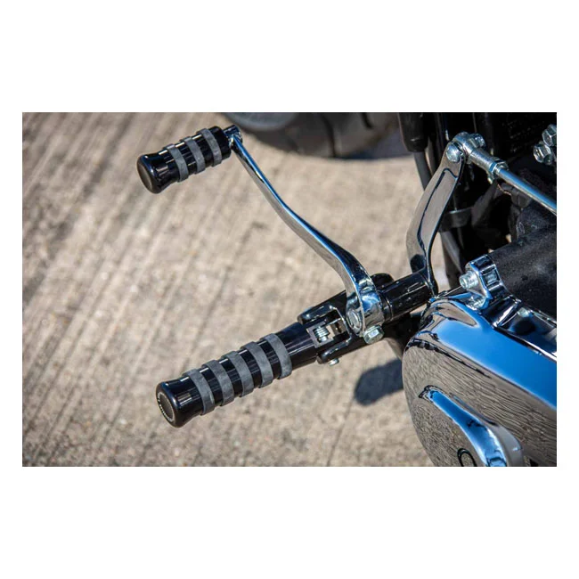 Rick's Motorcycles Rick''s Motorcycles, rider foot pegs O-ring style. Black