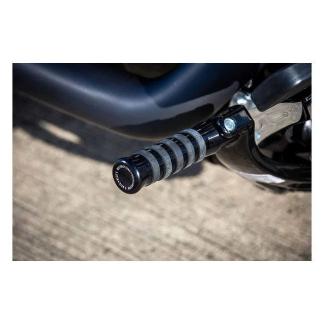 Rick's Motorcycles Rick''s Motorcycles, rider foot pegs O-ring style. Black