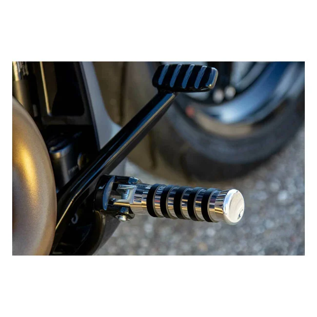 Rick's Motorcycles Rick''s Motorcycles, rider foot pegs O-ring style. Polished