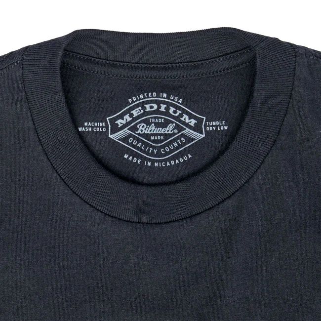Biltwell Grey shield t-shirt black