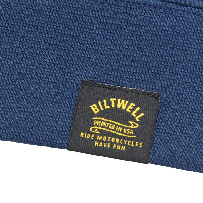 Biltwell Anvil zip hoodie blue