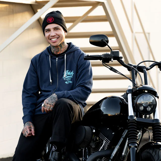 Biltwell Anvil beanie black/red
