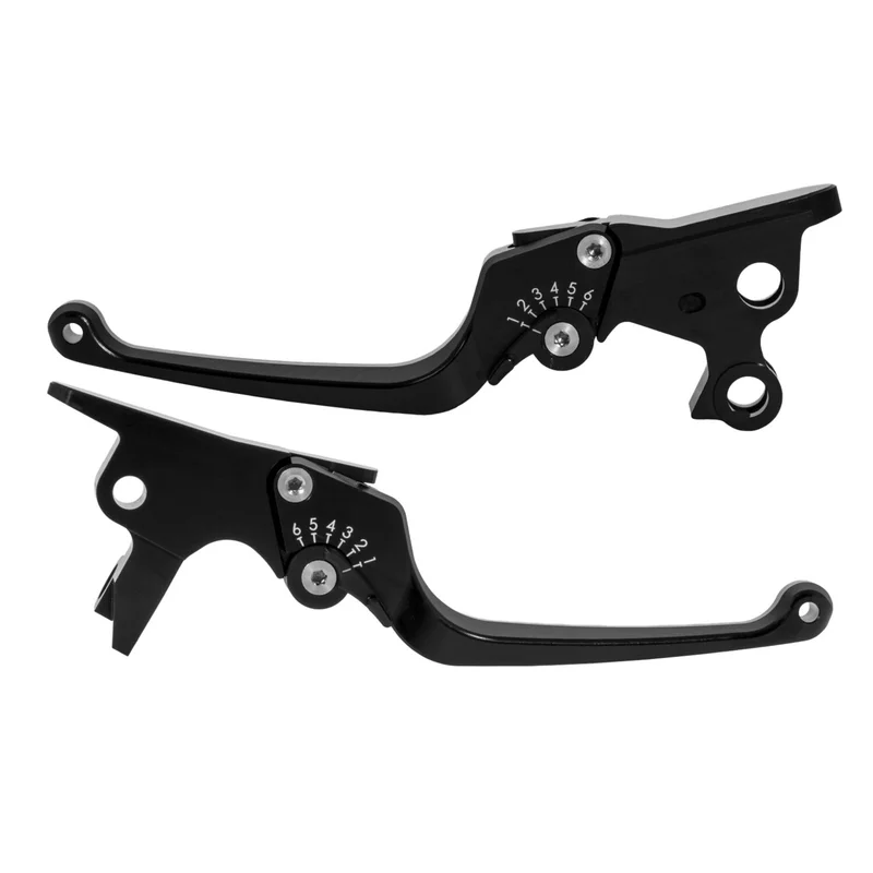 Rick's Motorcycles Classic brake & clutch lever set. Black