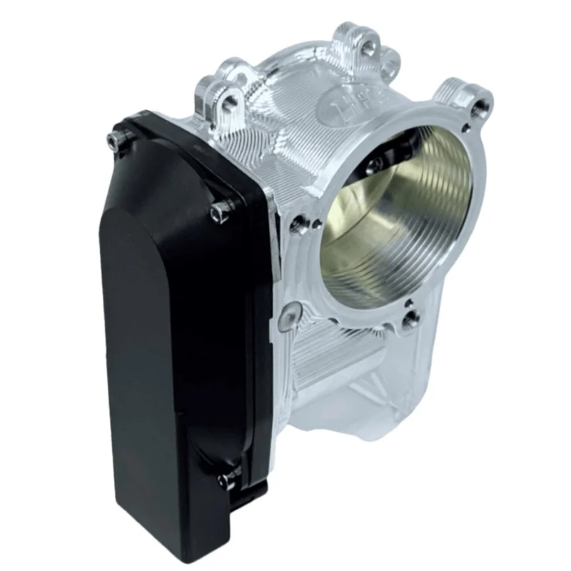 Namz NOS billet throttle body cover. Black
