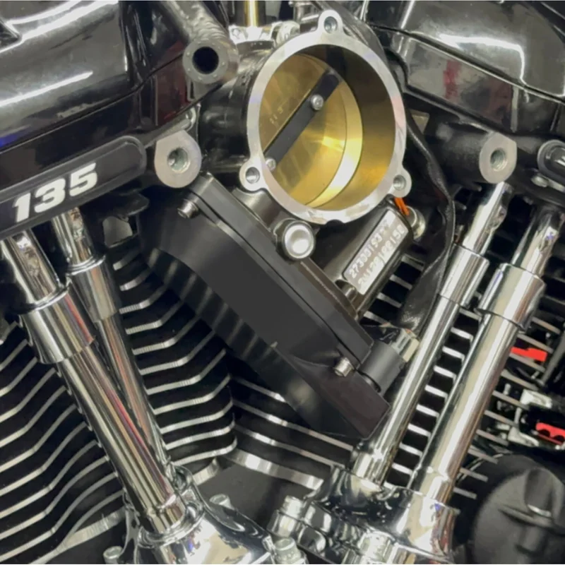 Namz NOS billet throttle body cover. Black
