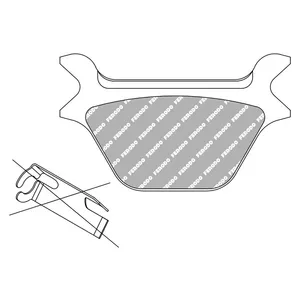 Ferodo Ferodo, brake pads. Organic P-compound