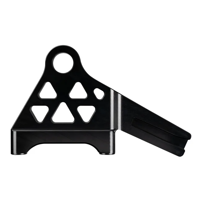 Accossato M8 Softail rear brake caliper bracket. Black