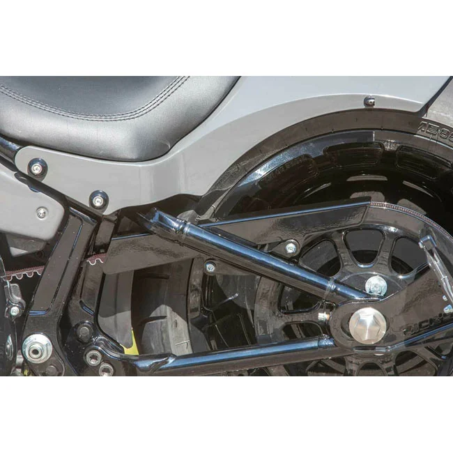 Rick's Motorcycles Motorcycles, belt guard no-cut out. Gloss black