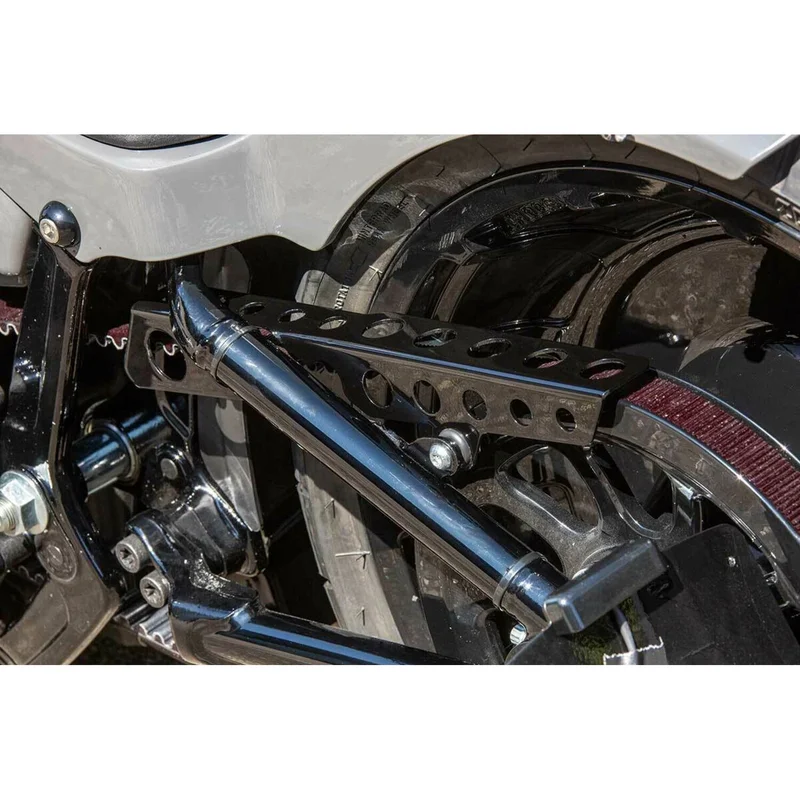 Rick's Motorcycles Belt guard Round holes. Matte black