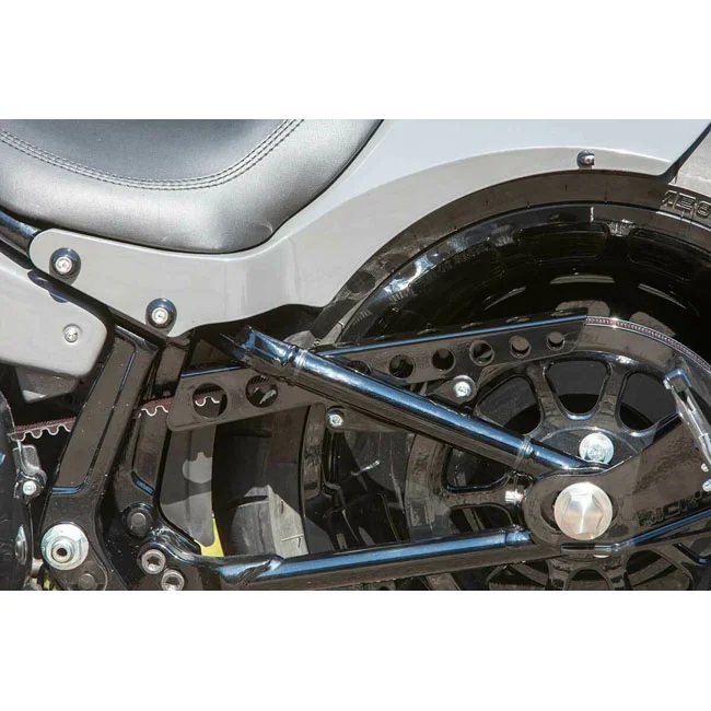 Rick's Motorcycles Motorcycles, belt guard Round holes. Gloss black