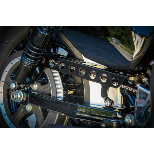Rick's Motorcycles Motorcycles, belt cover Round holes. Gloss black