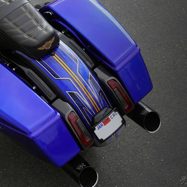 Arlen Ness Taillight covers. Carbon fiber