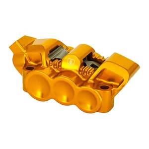 Arlen Ness Arlen Ness, 6-p mono-block radial caliper. Left. Gold