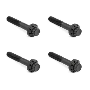 Arlen Ness Arlen Ness, titanium 12-point front fender bolt kit. Black